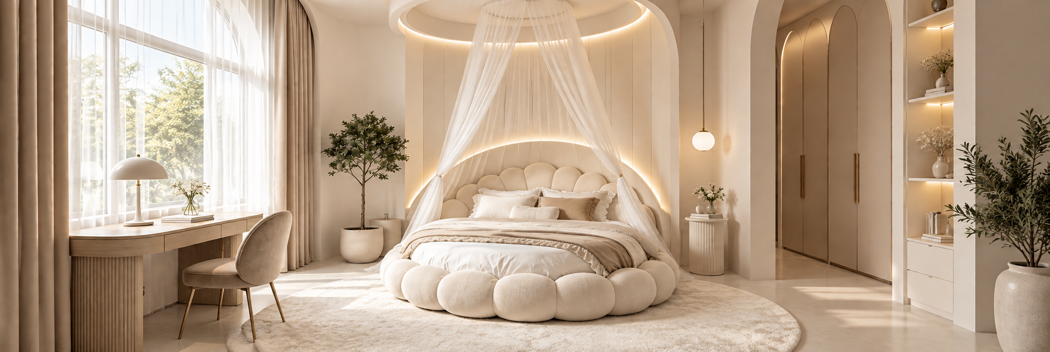 Comfortable contemporary bedroom